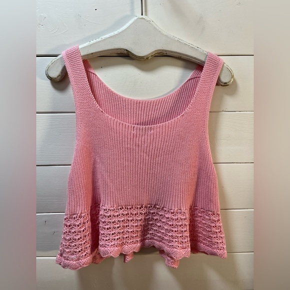 ❣️525 AMERICA – Pink Knit Tank Top (XL) - Picture 6 of 10